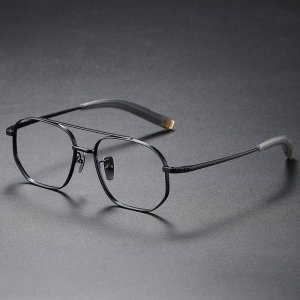 Weartin · Titanium double bridge navigator glasses