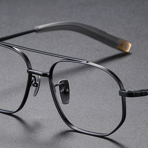 Titanium glasses details