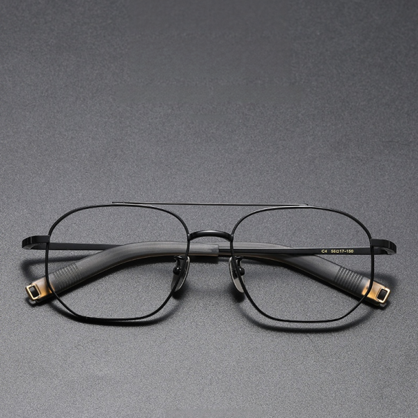 Titanium glasses front①