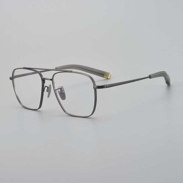 weartin-5004-titanium-eyeglasses-Gunmetal-3-4-view